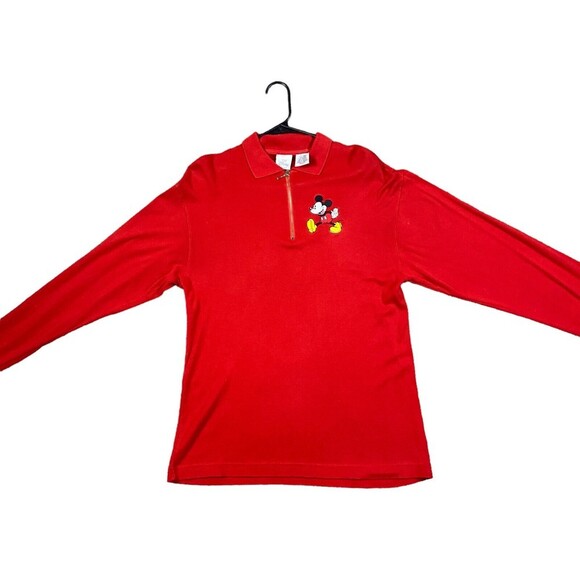 Walt Disney World Mickey Sweater Adult Small Red Sweatshirt - Picture 14 of 15